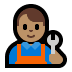 👨🏽‍🔧 man mechanic: medium skin tone display on Windows